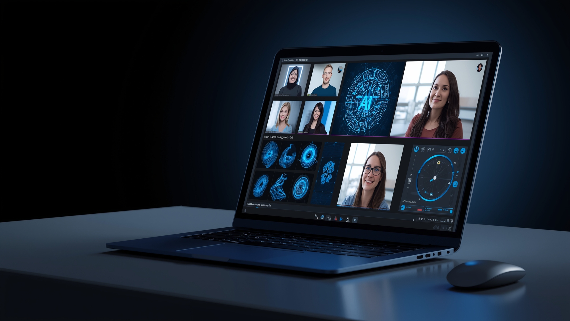 A user experiencing the advanced capabilities of Next-Gen AI PCs for productivity and creativity.